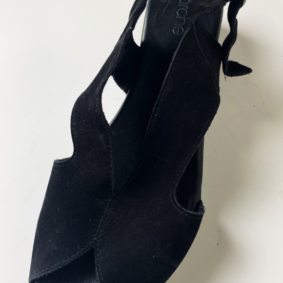 Arche black suede sandals size 38 - Picture 3 of 6